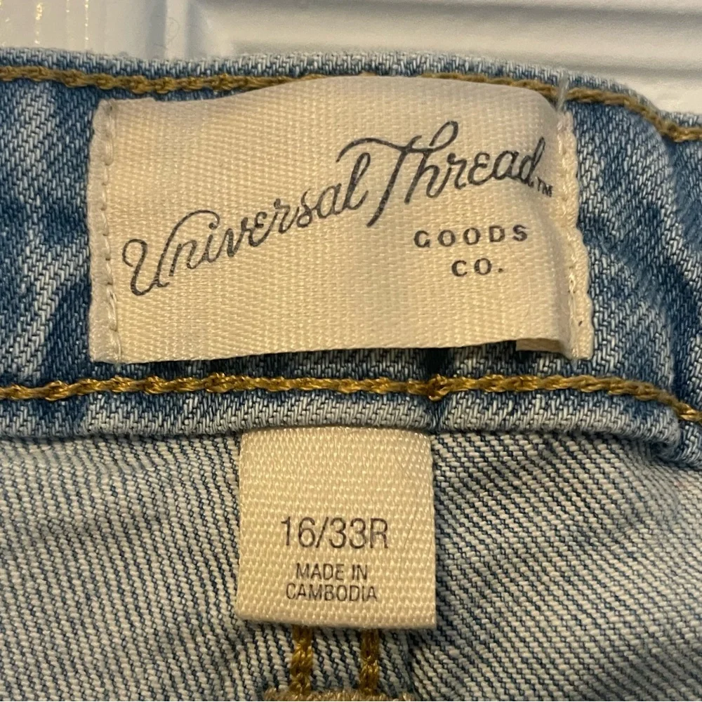 Universal Thread Vintage Midi Button Fly 4” Denim Shorts 16/33R - Picture 5 of 7